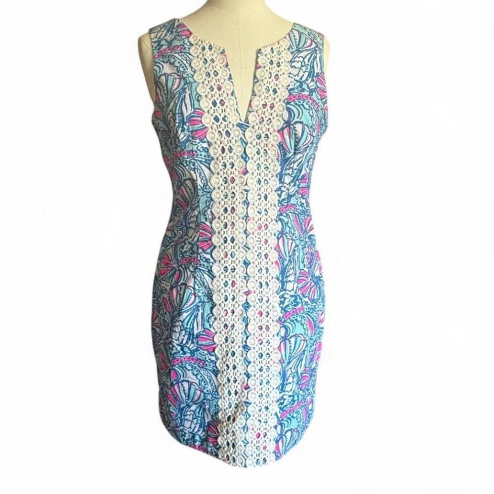 NWT Lilly Pulitzer /Target 20th Anniv. My Fans Shift Dress (sz 8) 289